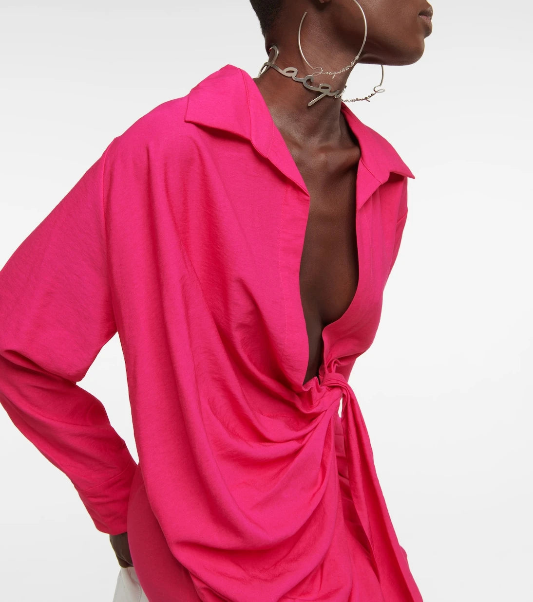 Jacquemus - La Robe Bahia tie-detail minidress