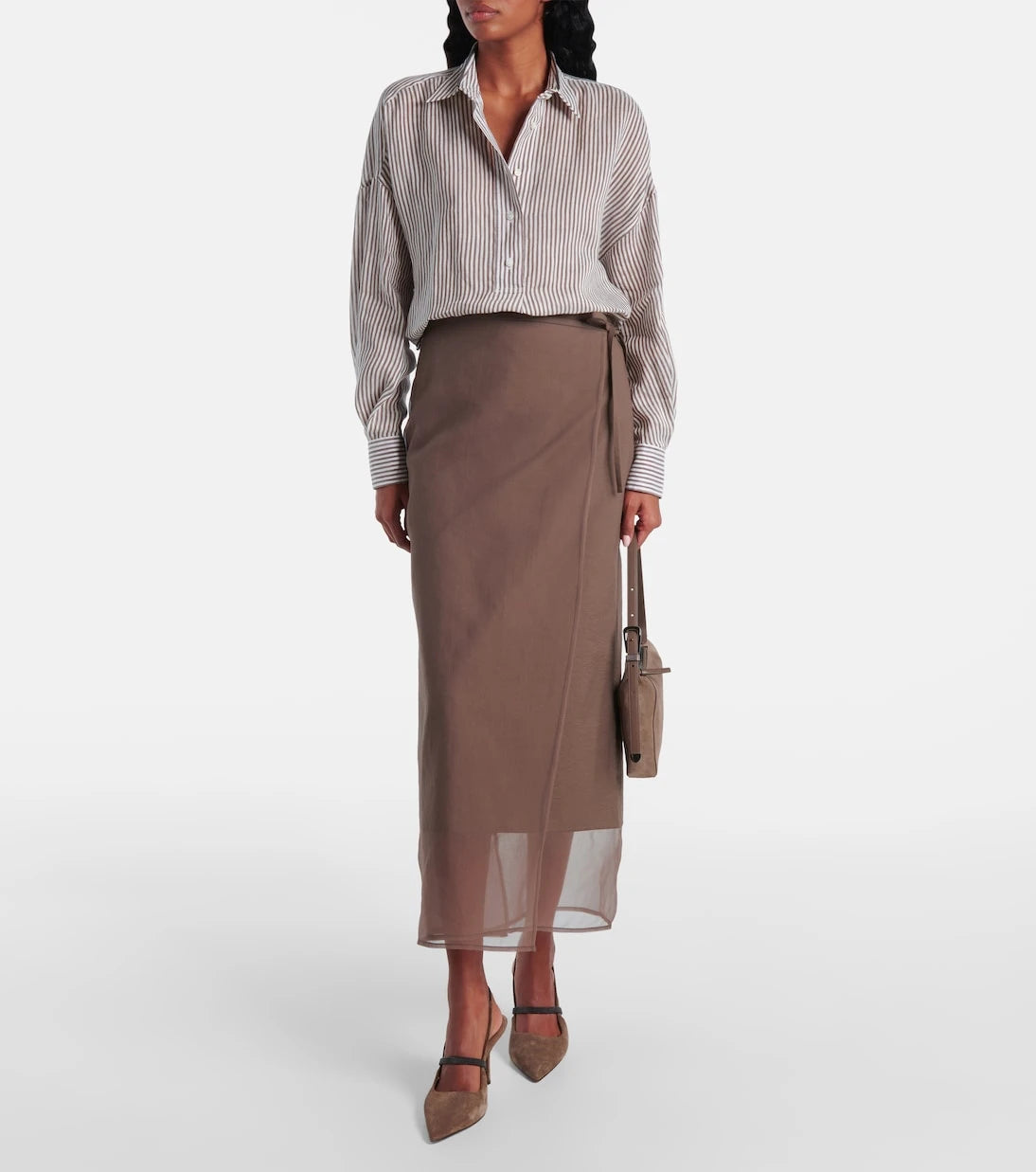 Brunello Cucinelli - Duo Small suede shoulder bag