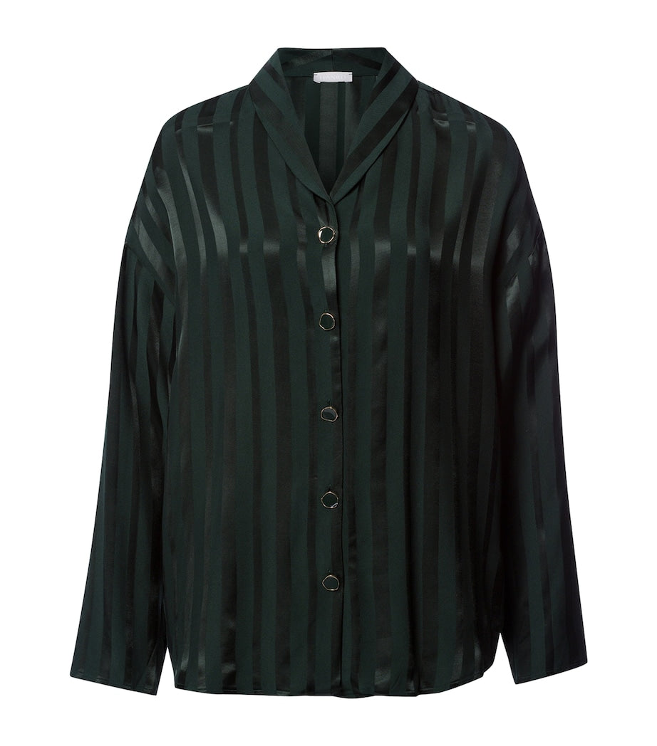 Green Stripe Indra Pyjama Shirt