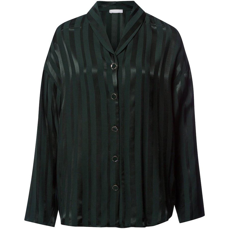 Green Stripe Indra Pyjama Shirt