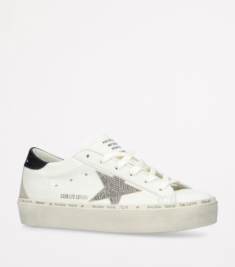 White Leather Hi Star Sneakers