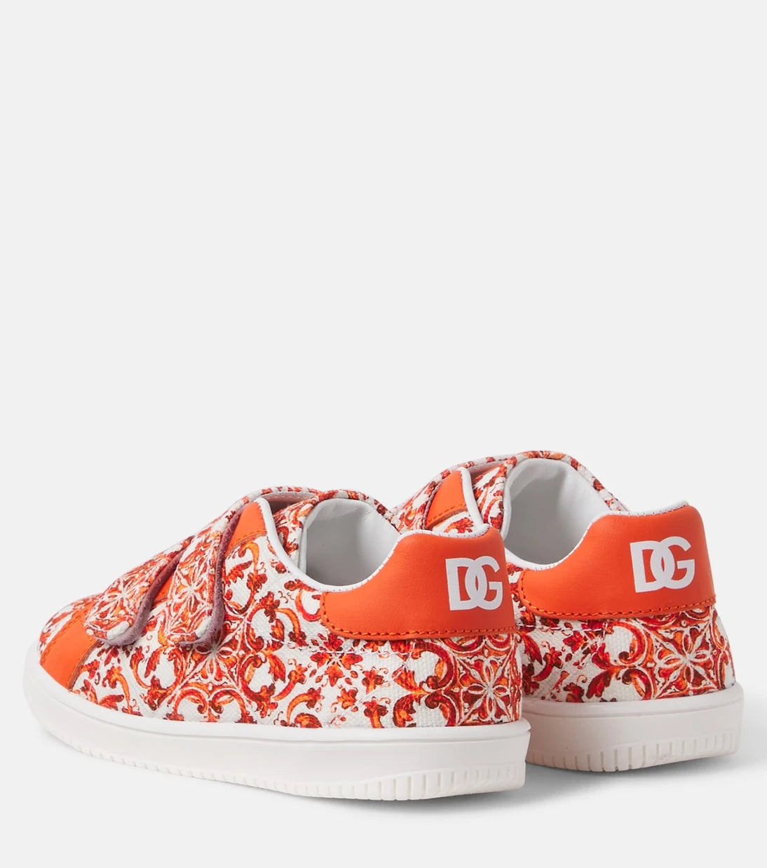 Dolce&Gabbana Kids - Majolica canvas sneakers