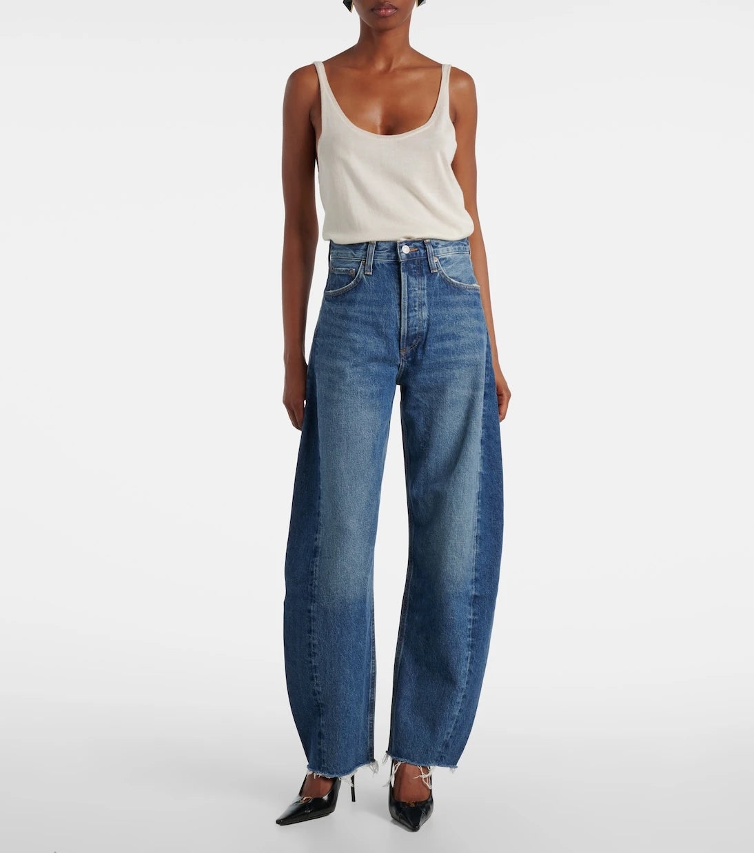 Agolde - Luna high-rise barrel-leg jeans