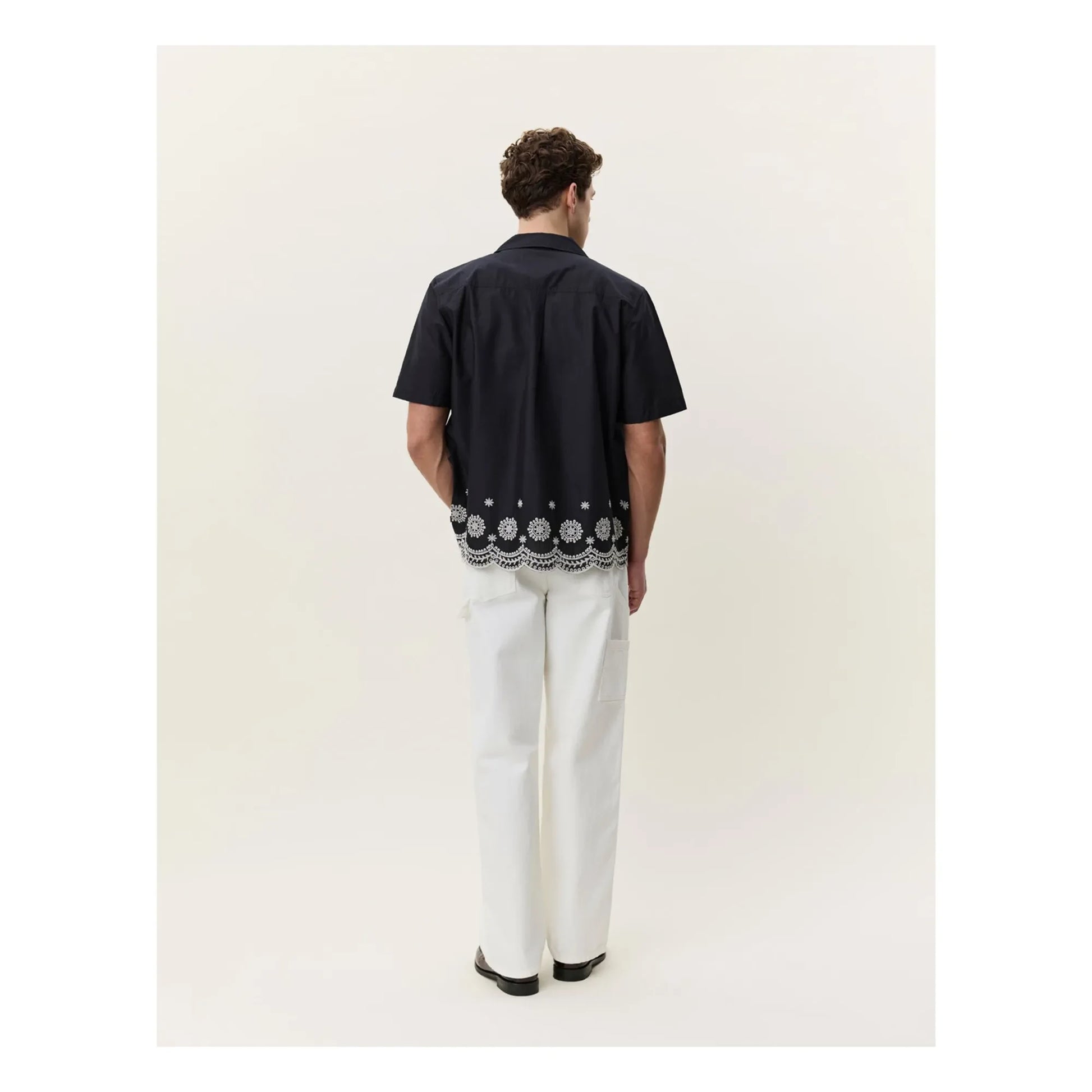 Les Deux - Border shirt  | Black