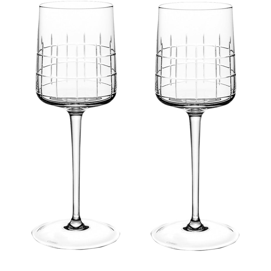 Set of 2 Crystal Red Wine Glasses (190ml)