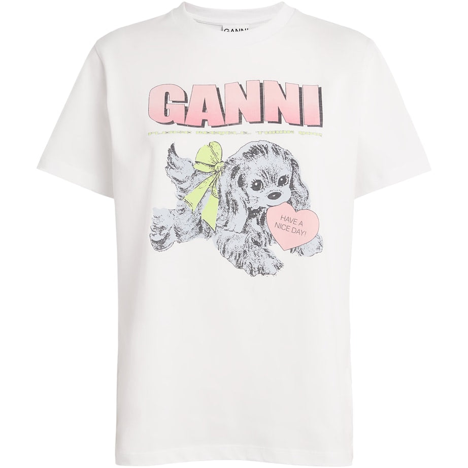 White Organic Cotton Puppy T-Shirt