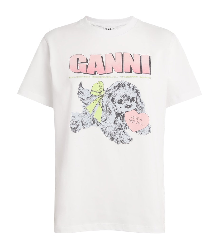 White Organic Cotton Puppy T-Shirt