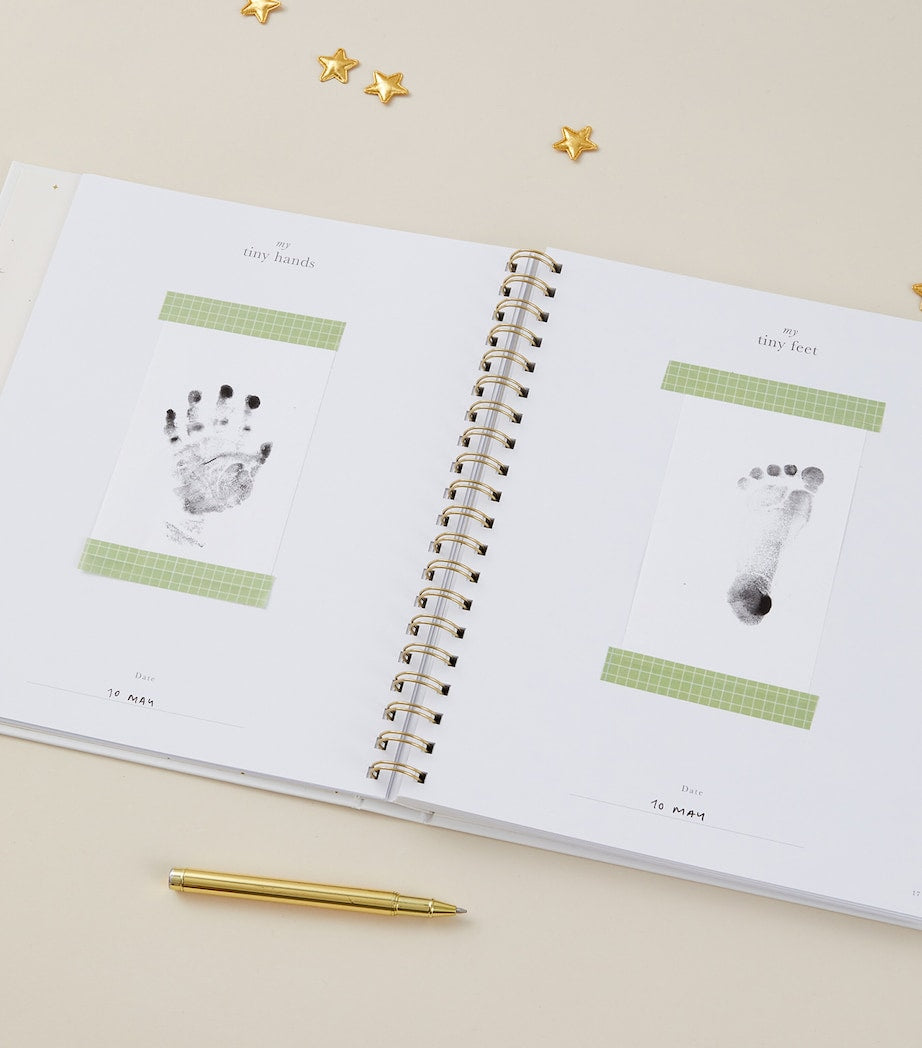 Blush and Gold Safari Baby Memory Book