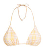 Faithfull the Brand Check Triangle Bikini Top
