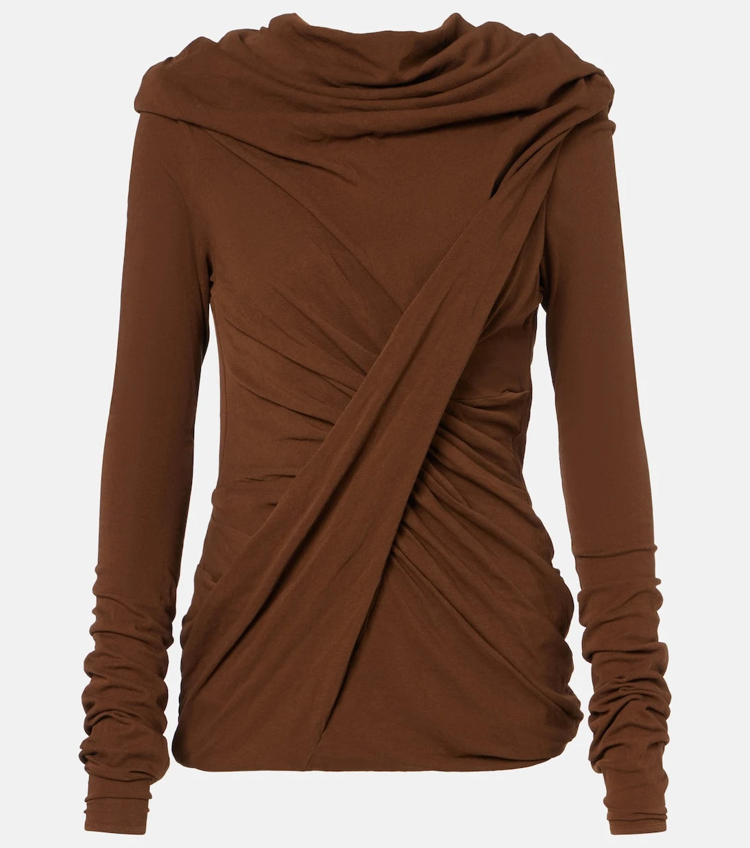 Entire Studios - Off-shoulder cotton-blend jersey top