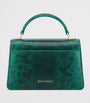 Green Karung Leather Serpenti Forever Top-Handle Bag