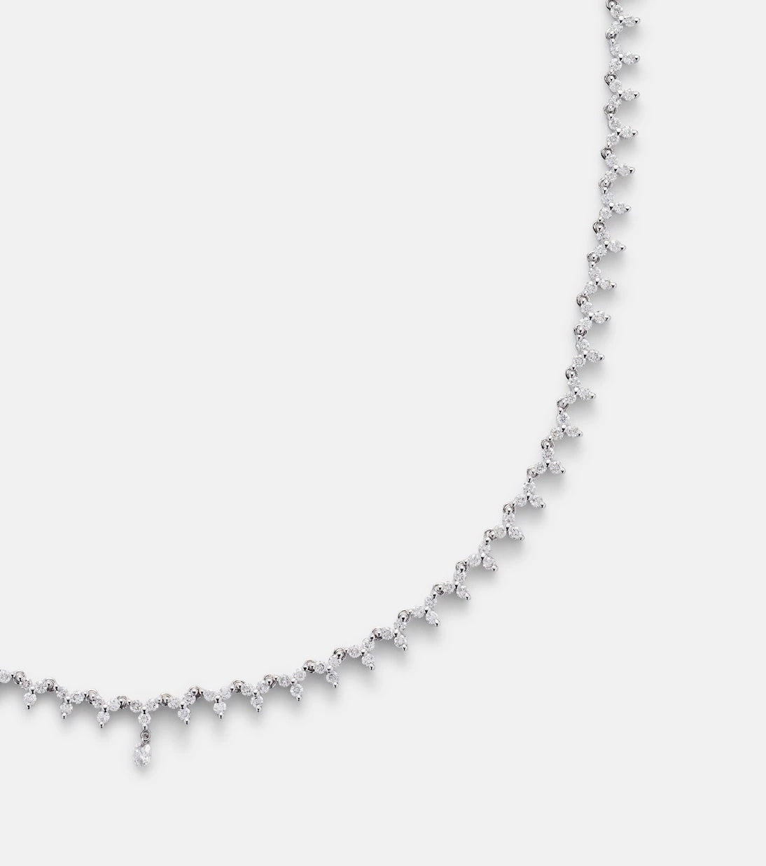 Persée - 18kt white gold tennis necklace with diamonds