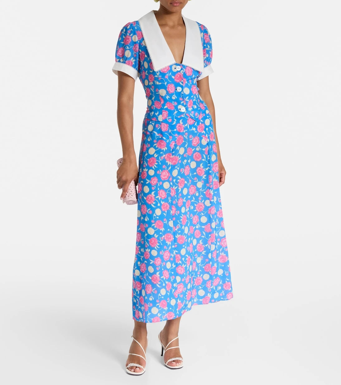 Rixo - Zinia floral silk blouse