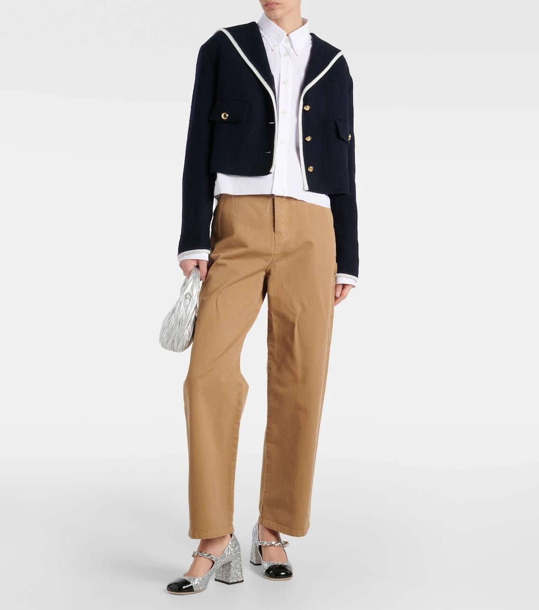 Miu Miu - Cropped wool-blend tweed jacket