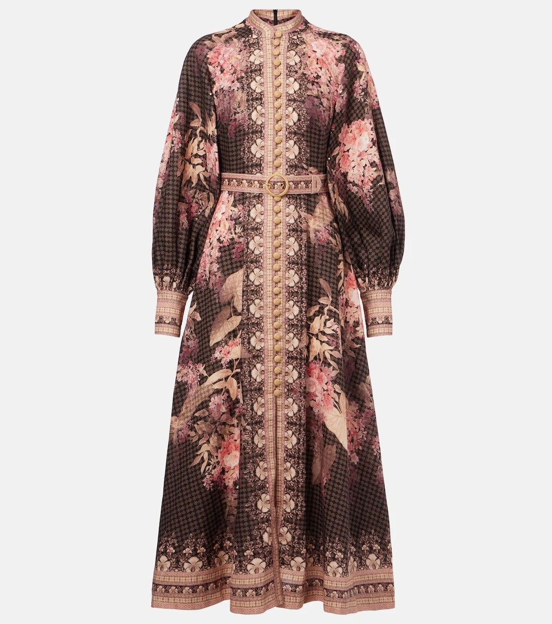 Zimmermann - Illuminate floral linen midi dress