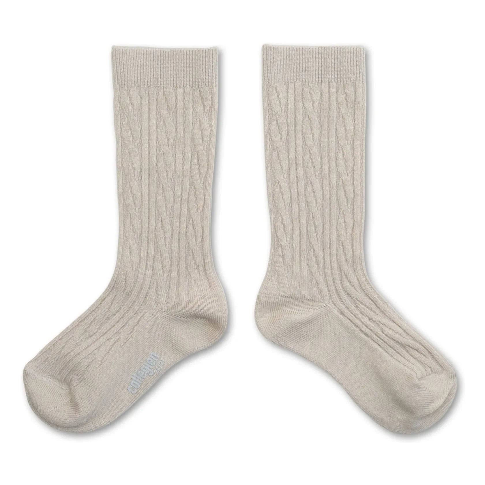 Collégien - Alix Merino Wool High Socks | Off white