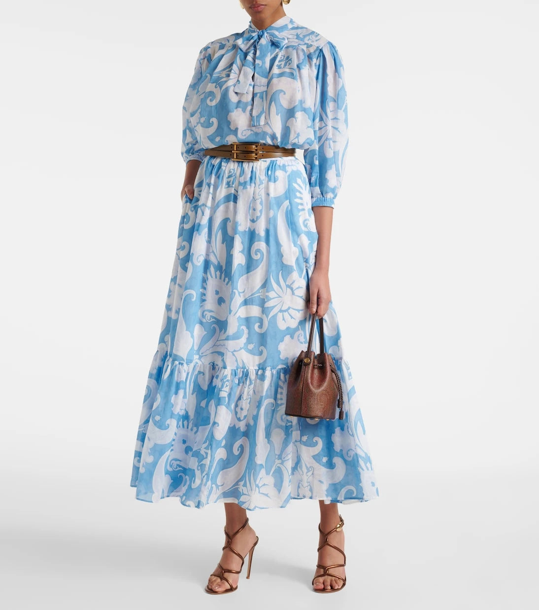 Etro - Paisley cotton maxi skirt