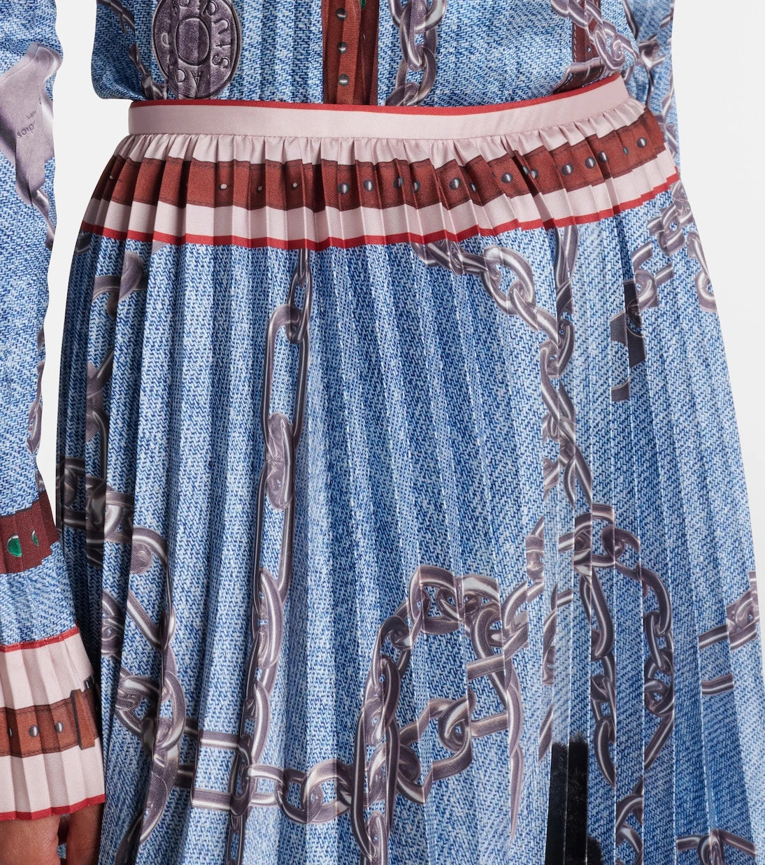 Acne Studios - Pleated printed midi skirt