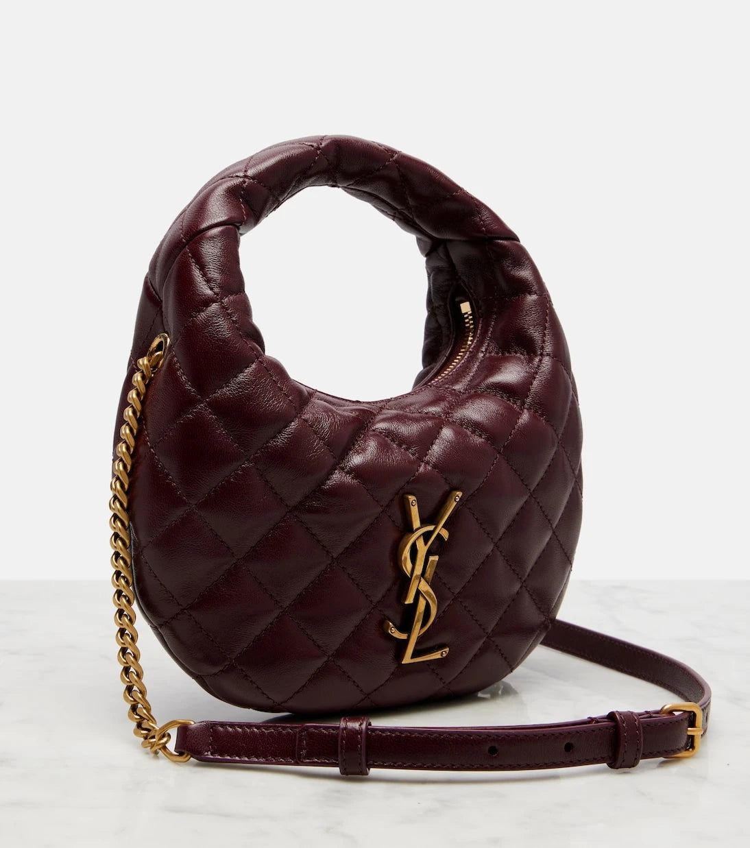Saint Laurent - Icarino Mini leather top-handle bag