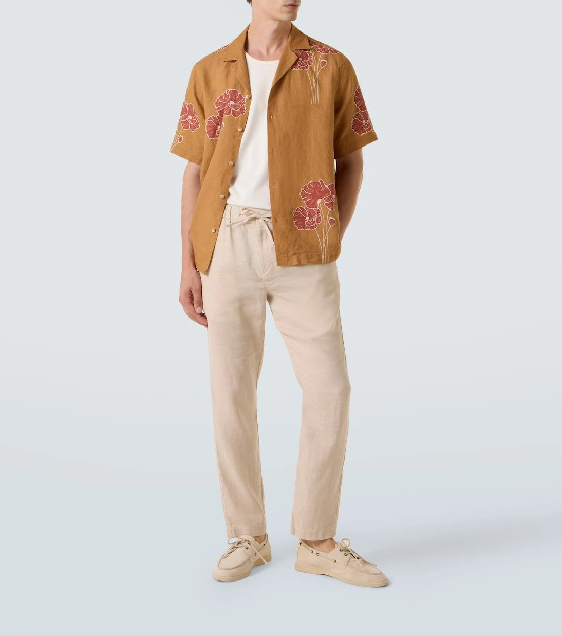 Frescobol Carioca - Oscar linen and cotton straight pants