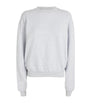 Skims Grey Cotton-Blend Fleece Classic Sweatshirt