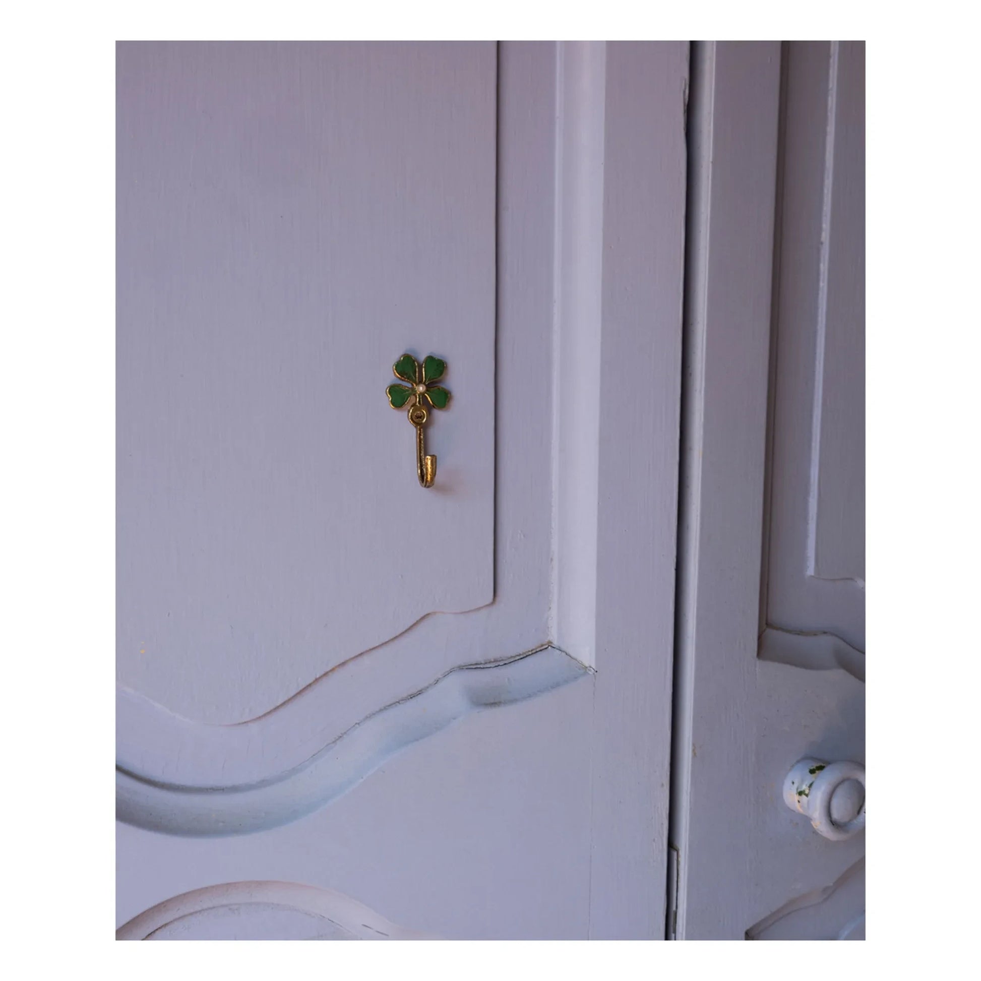 Doing Goods - Lucky Clover brass coat hook | Gold