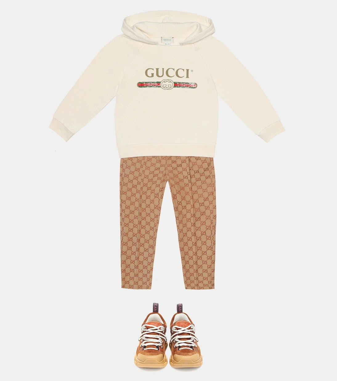 Gucci Kids - هودي قطني بشعار العلامة