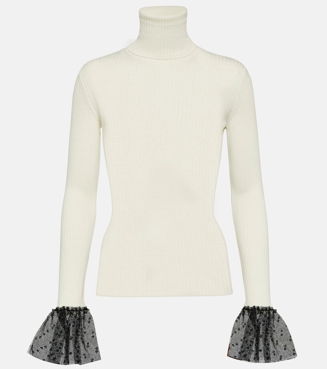 REDValentino - Ribbed-knit wool-blend top