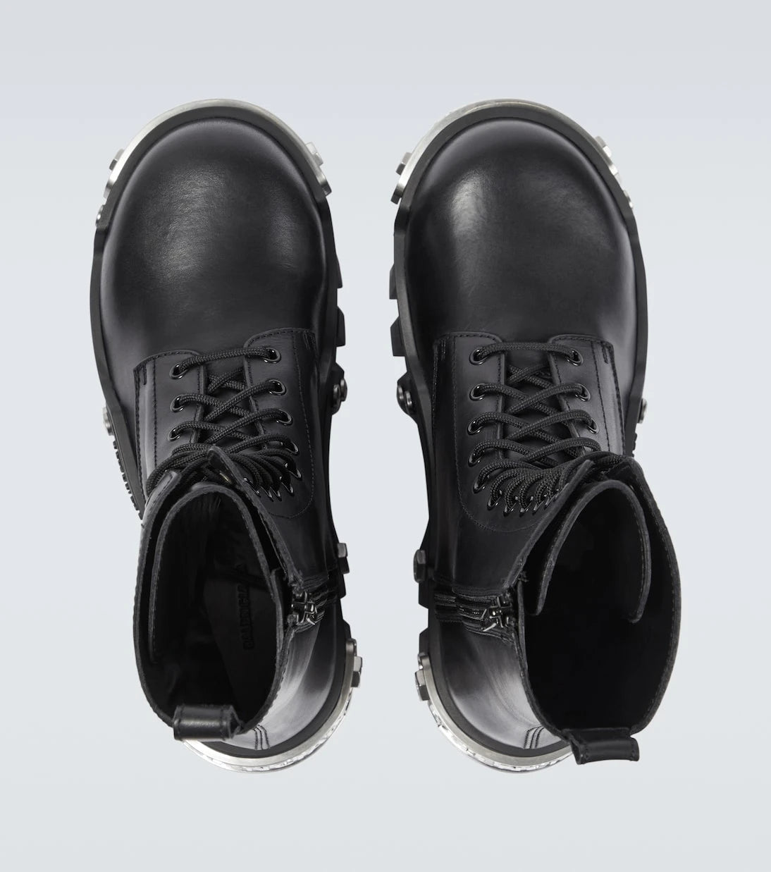 Balenciaga - Bulldozer leather lace-up boots