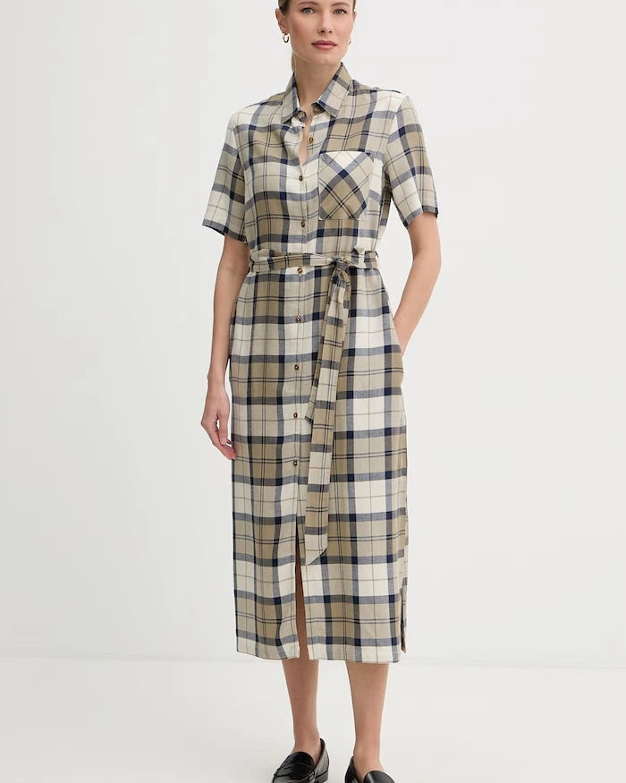 Barbour Keten Elbise Fern