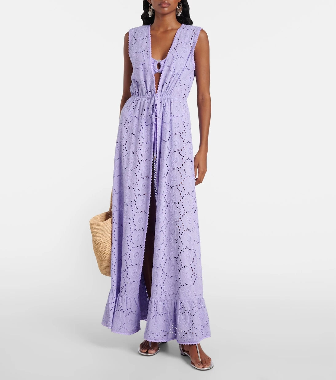 Melissa Odabash - Tessa cotton lace beach cover-up