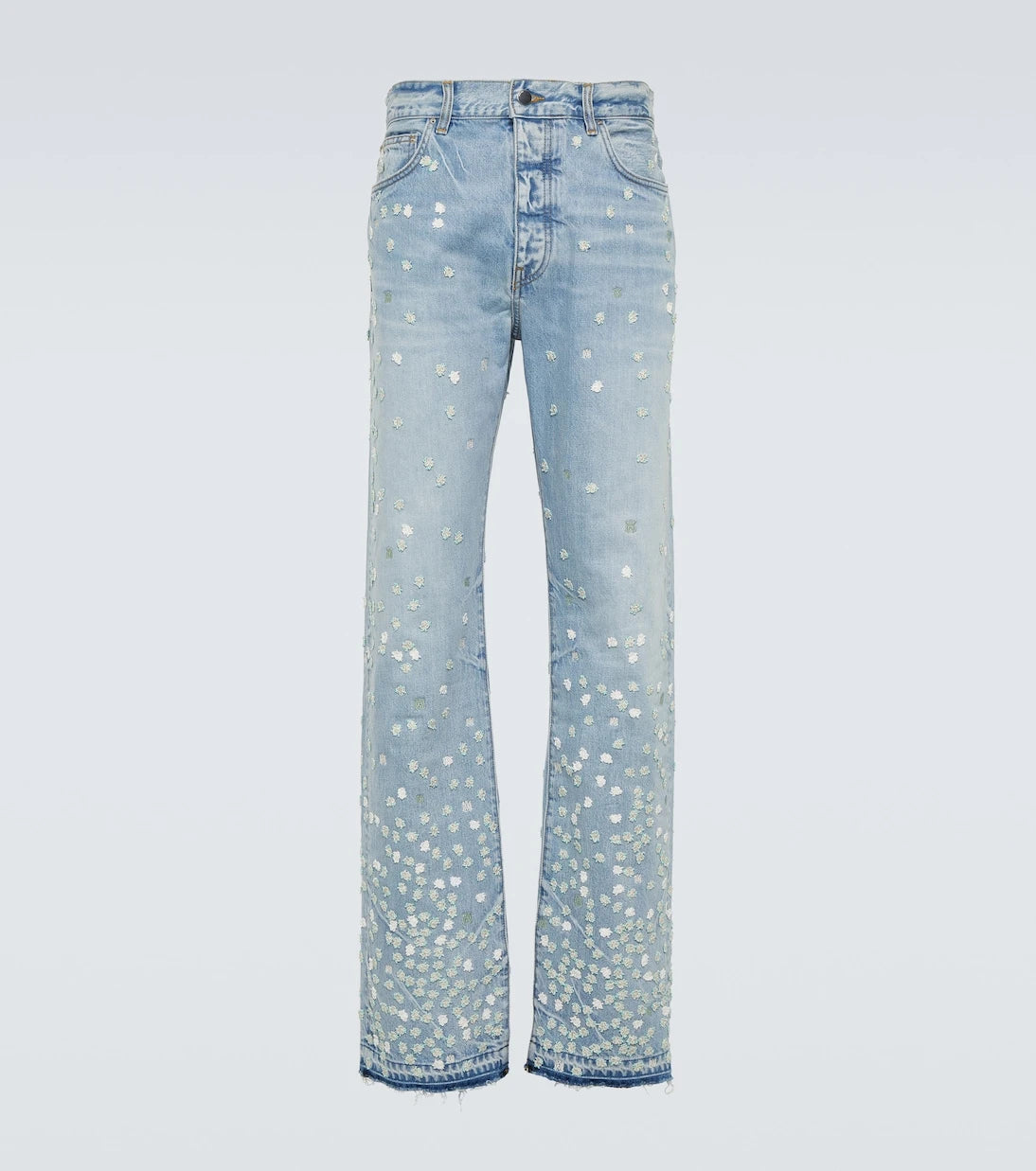 Amiri - Floral straight jeans