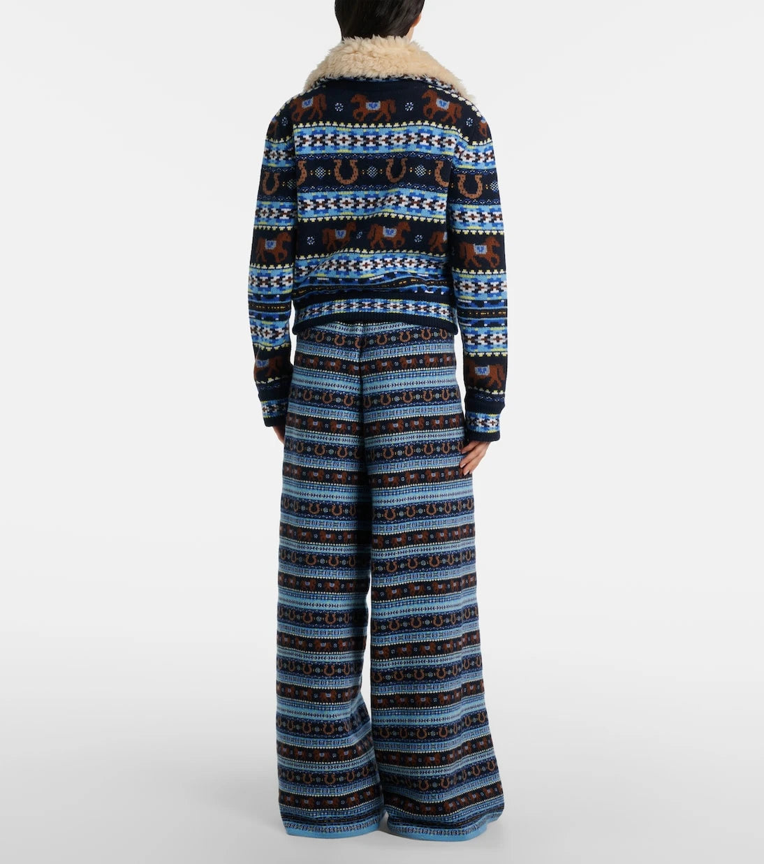 Stella McCartney - Knitted virgin wool straight pants