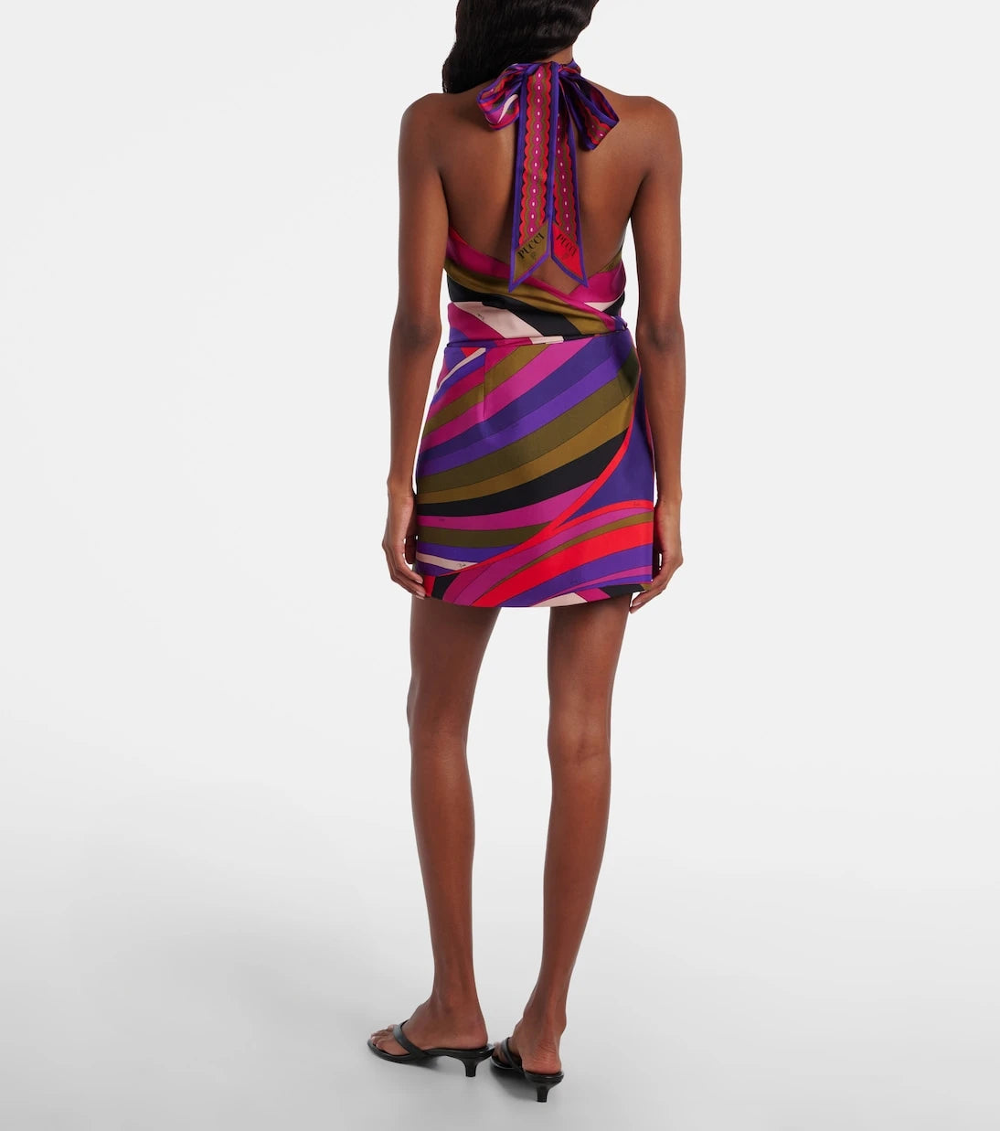 Pucci - Iride silk wrap skirt