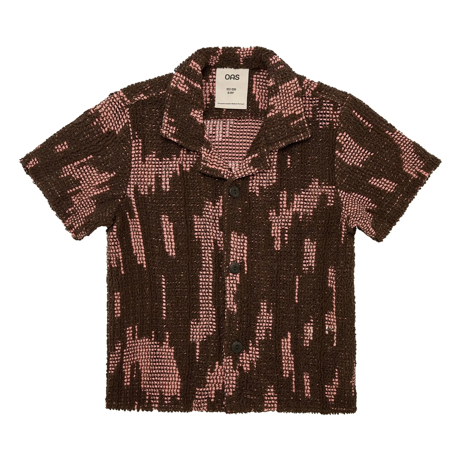 OAS - Brink Palmer Crochet shirt | Brown
