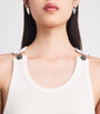 Jean Paul Gaultier White Cotton Buckle-Detail Tank Top