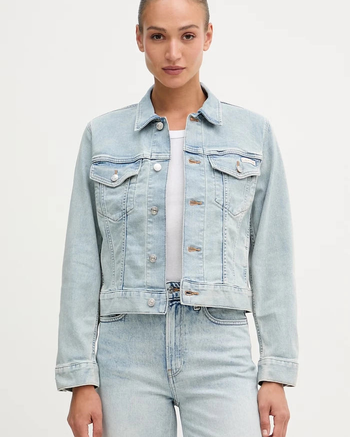 Calvin Klein Jeans pamuklu kadın kot ceket