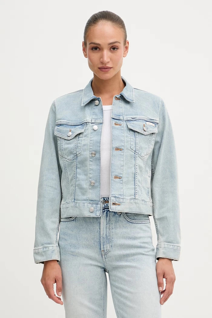 Calvin Klein Jeans pamuklu kadın kot ceket