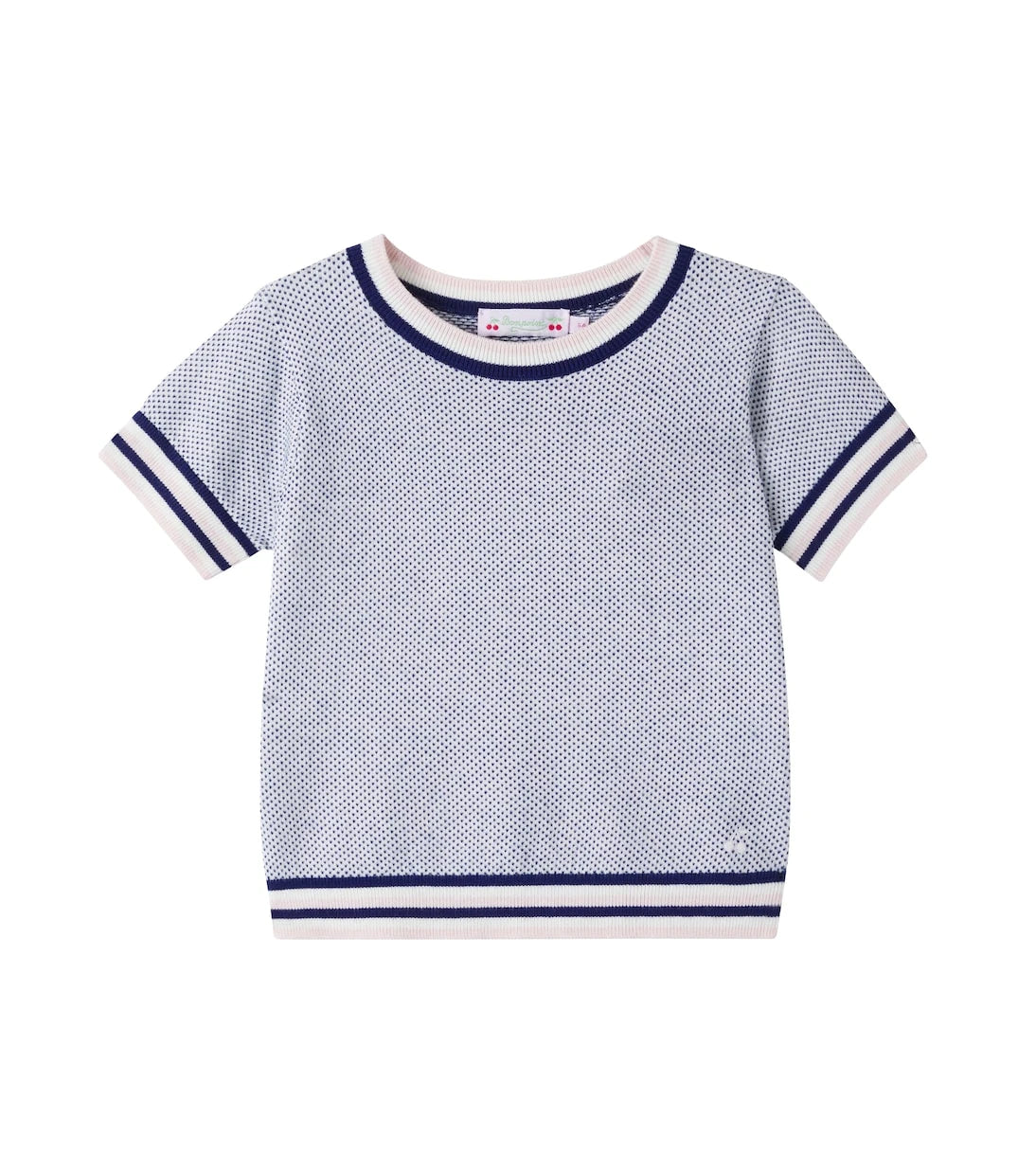 Bonpoint - Limette cotton and cashmere sweater