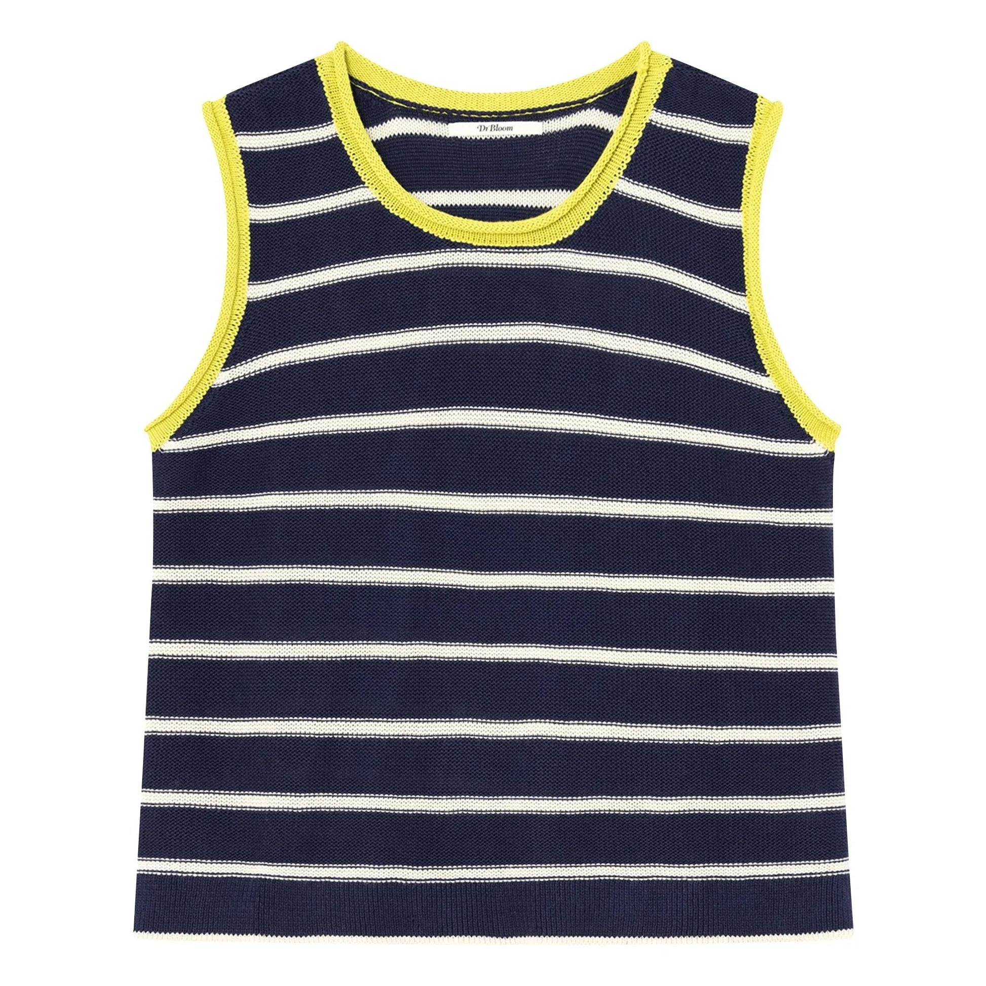 Dr Bloom - Chupito Cotton Sleeveless Sweater | Navy blue