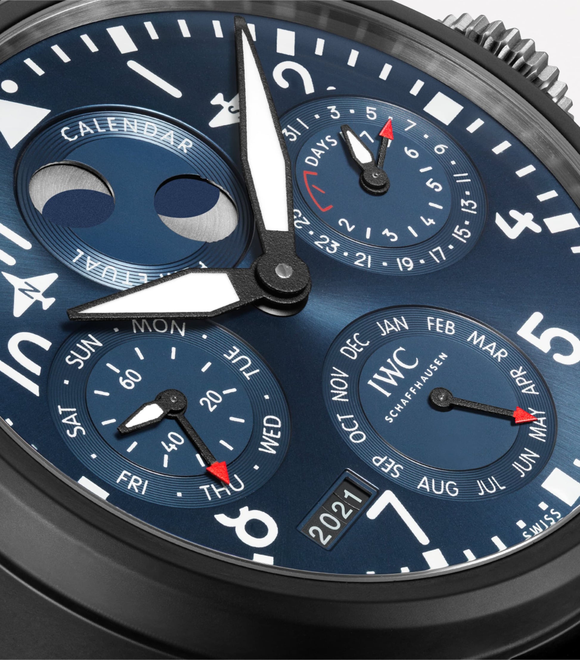 IWC Schaffhausen Ceramic Big Pilot’s Perpetual Calendar Rodeo Drive Watch 46mm