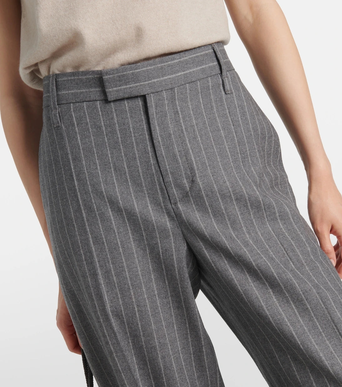 Brunello Cucinelli - Wide-leg virgin wool pants