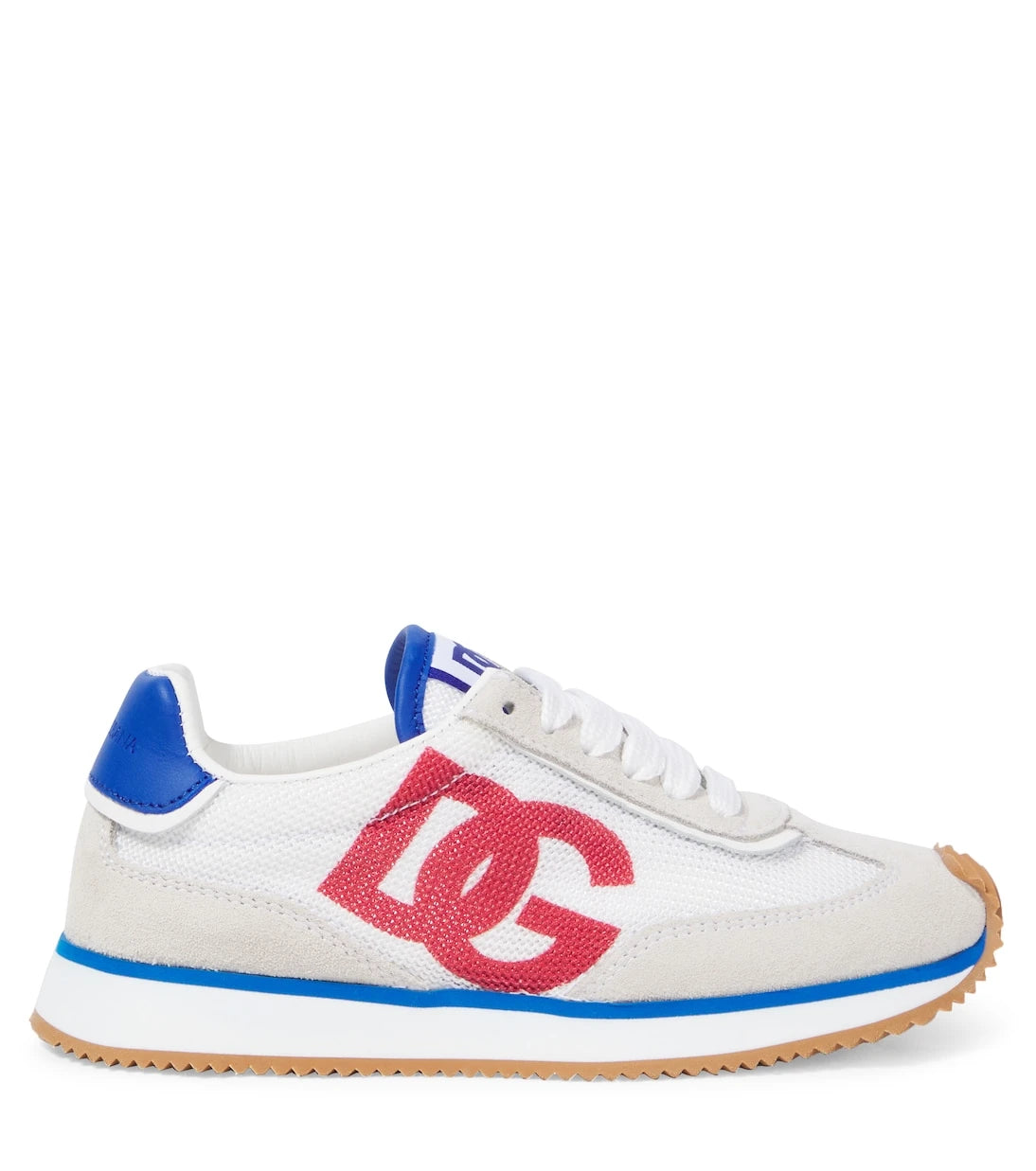 Dolce&Gabbana Kids - حذاء سنيكرز DG Cushion مزين بالجلد
