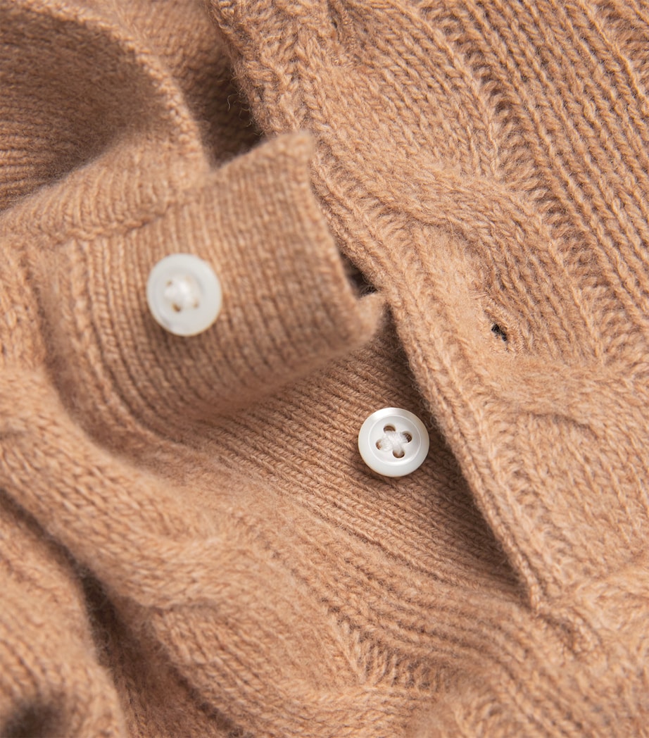 Wool-Cashmere Cable-Knit Sweater