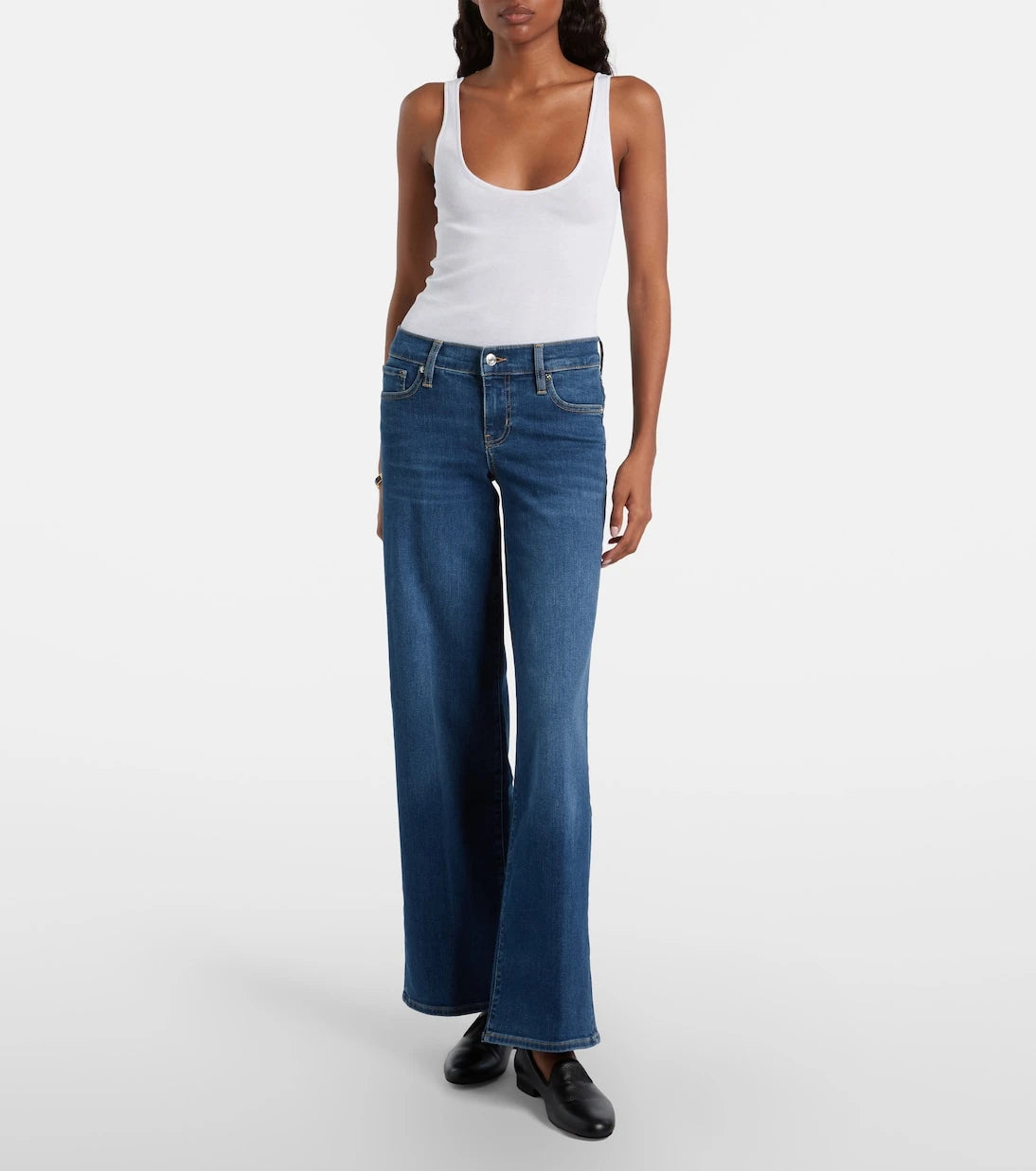 Frame - Low Rise Le Slim Palazzo wide-leg jeans
