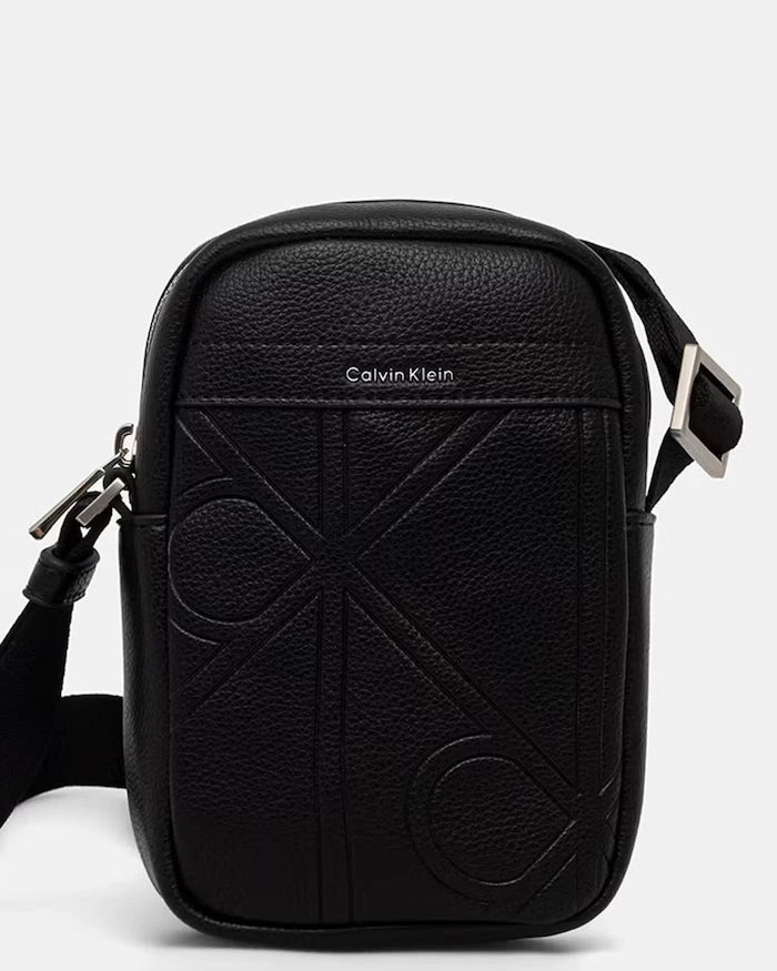Calvin Klein erkek suni deri omuz çantası
