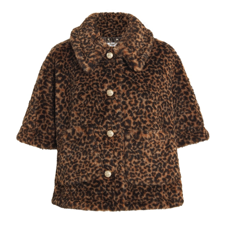 Beige Alpaca-Wool-Silk Cape Bolero