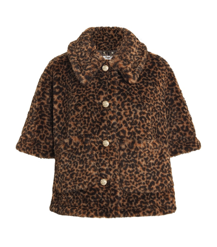 Beige Alpaca-Wool-Silk Cape Bolero