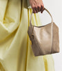 Chloé Small Leather-Suede Spin Tote Bag