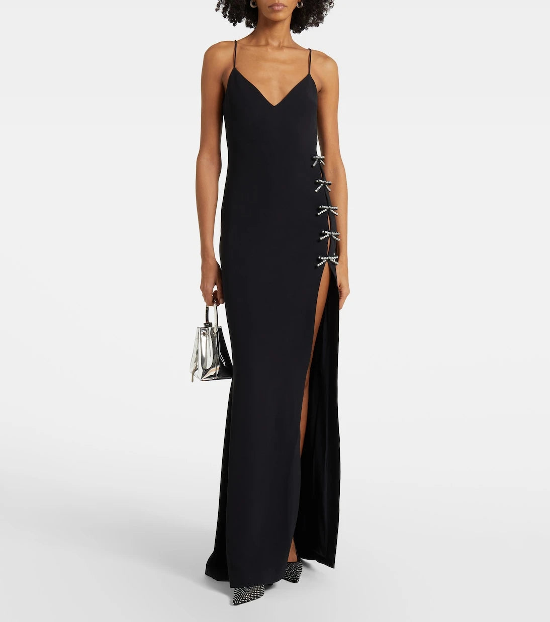 Elie Saab - Embellished bow-detail cady gown